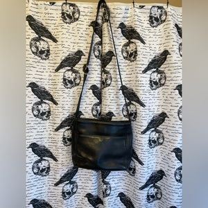 Coach crossbody leather purse, black